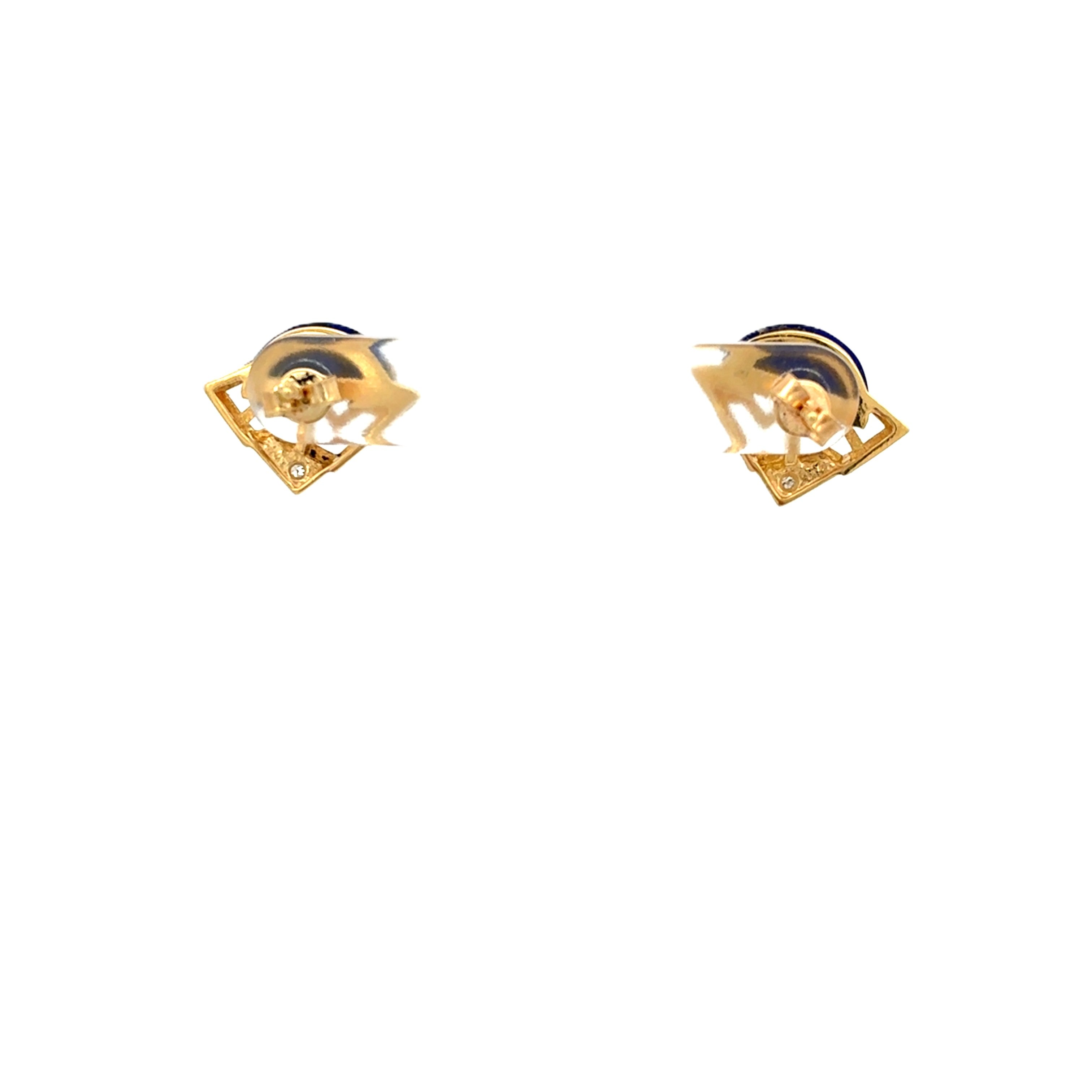 Ohrringe Gelb Gold 585 /14 Diamant ca. 0.01ct