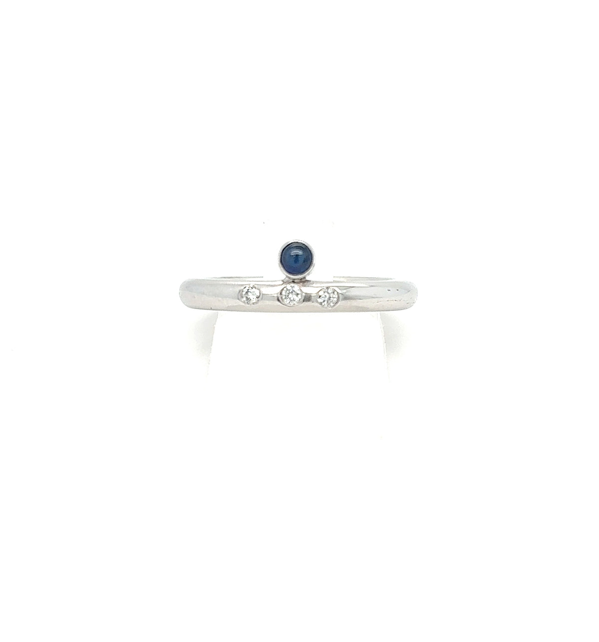 Ring Weiß Gold 750 18 kt Brillanten Saphir Damen