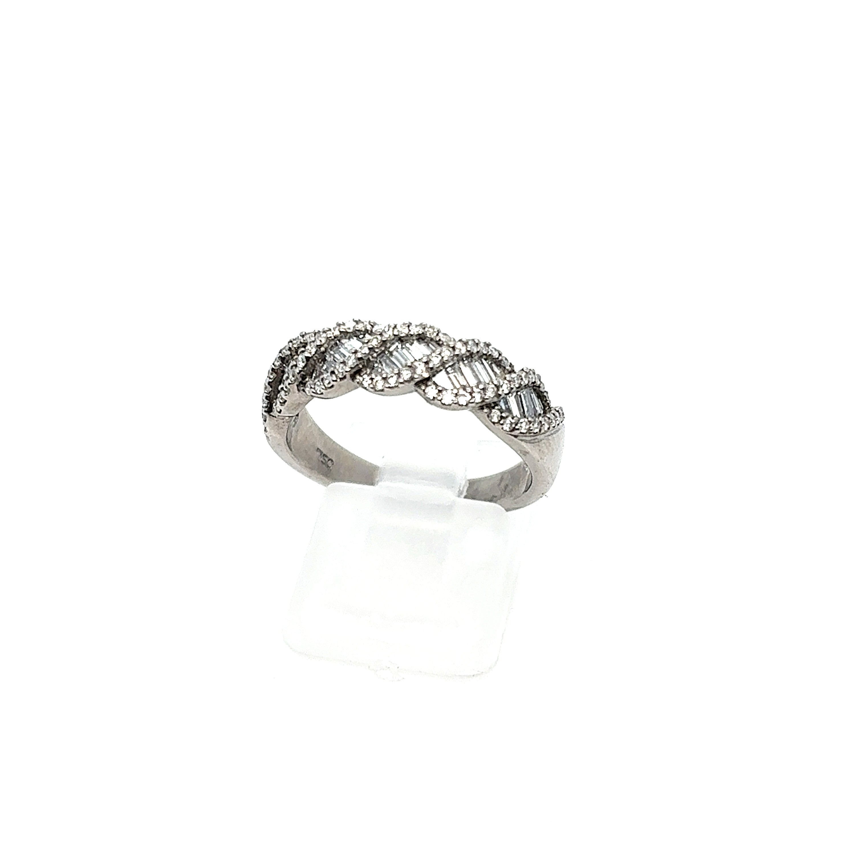 Ring Weiß Gold 750 18 kt Brillanten Damen