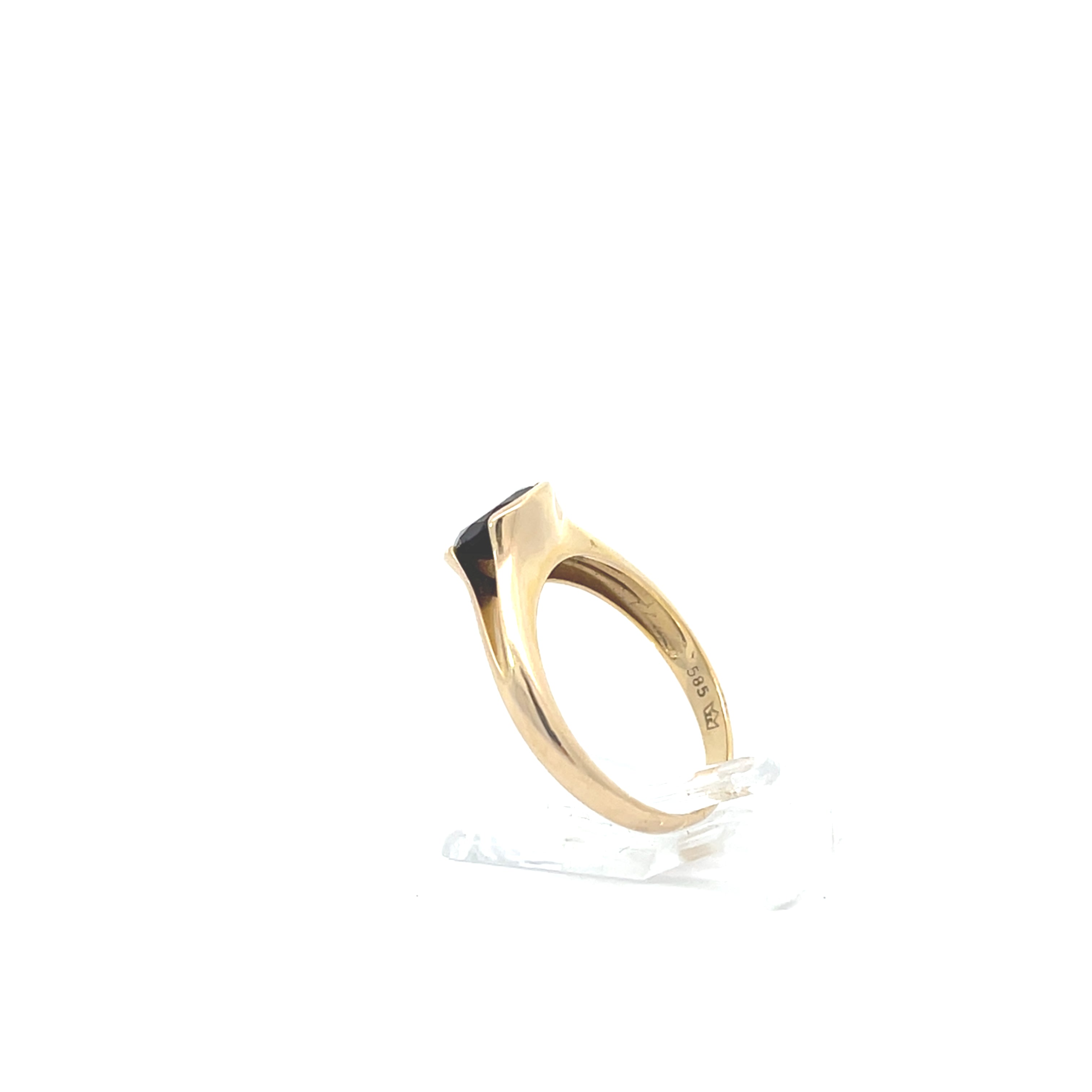 Ring Gold 585 14kt Gr.56 Farbstein rot