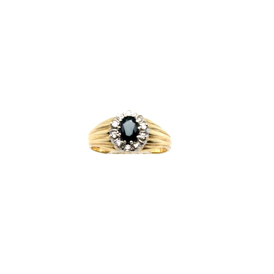 Ring Gelb-/Weißgold Brillanten 585/14kt Gr.56
