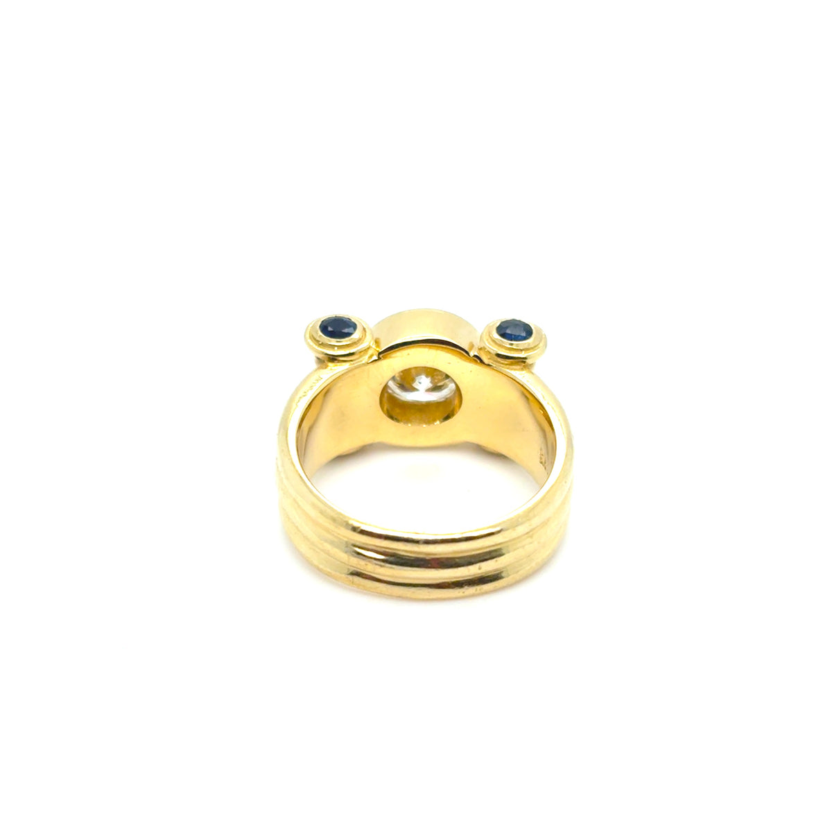 Ring Gold 750 18 kt Brillant 2 ct Saphir