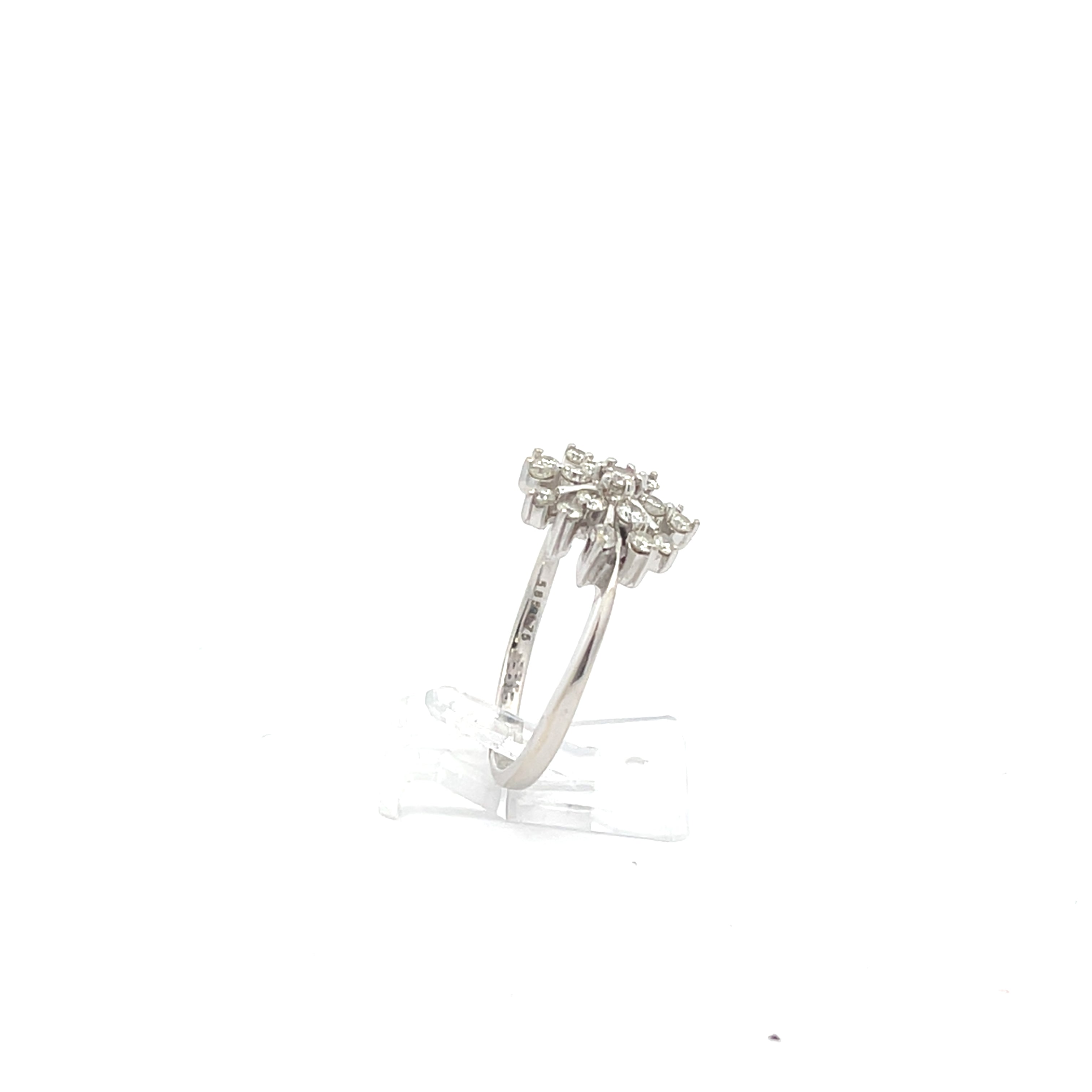 Brillant Damenring Weißgold 585/14kt