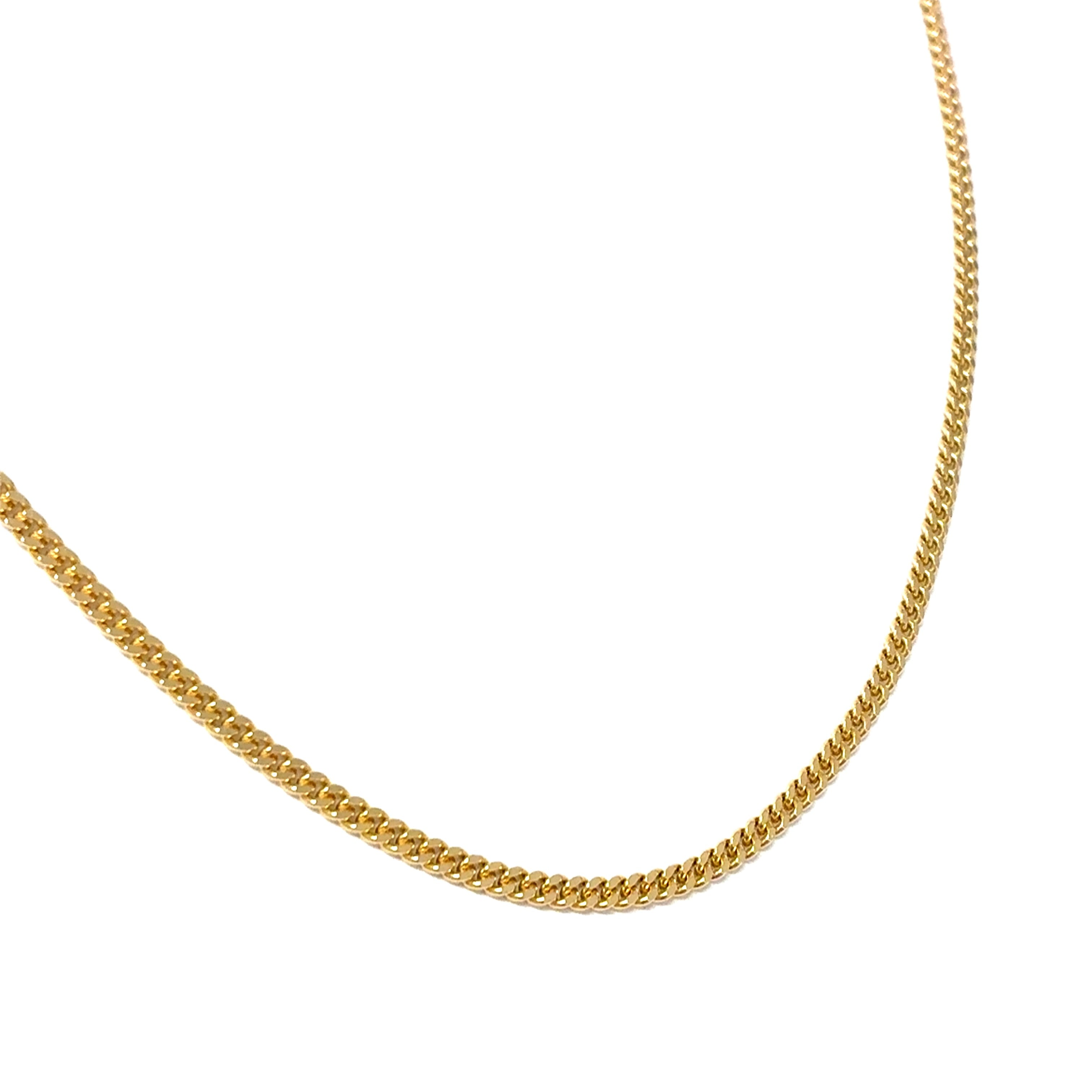 Flachpanzerkette Gelbgold 585 / 14 kt Unisex Geschenk