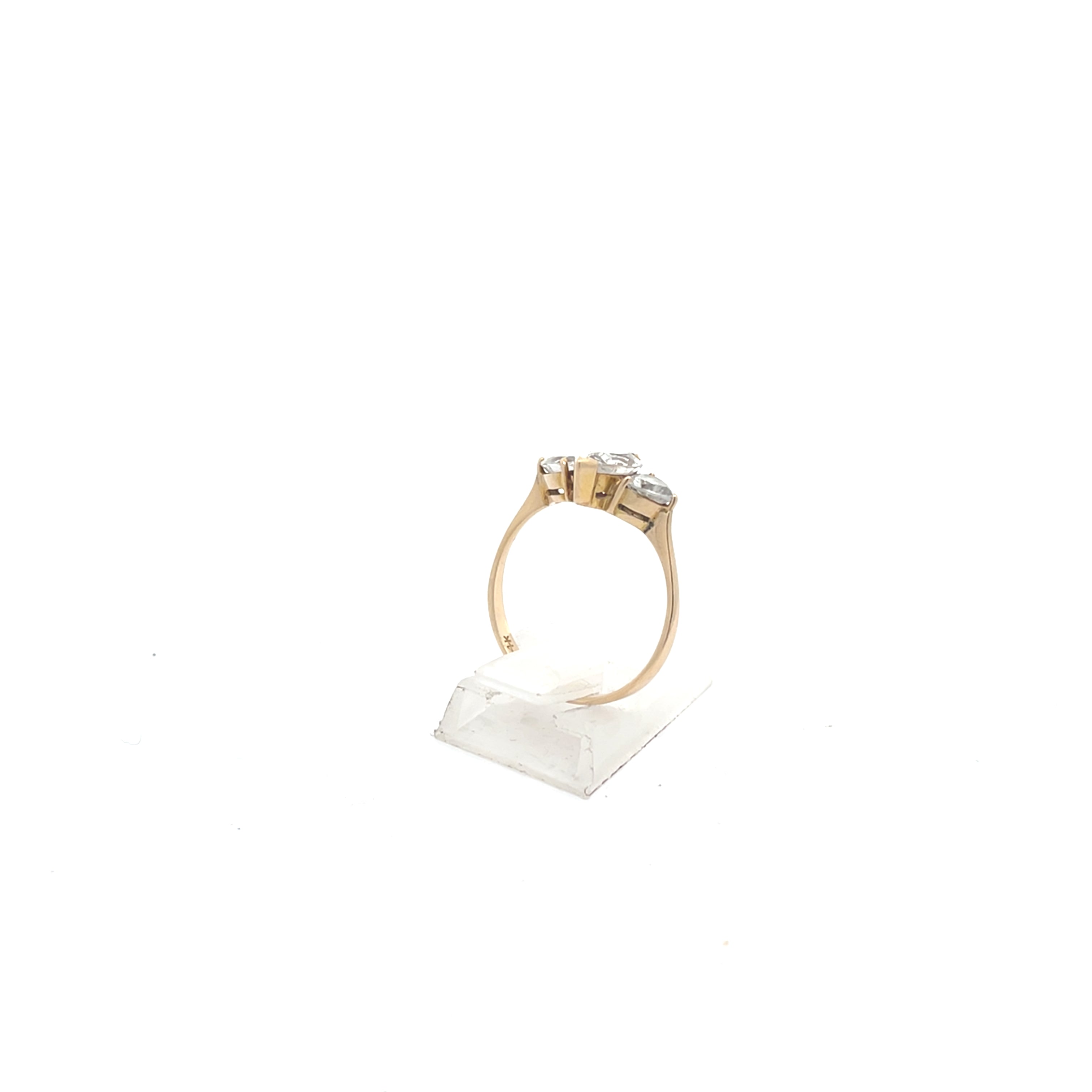 Ring mit Zirkonia Gelb Gold 585/14kt Gr. 56
