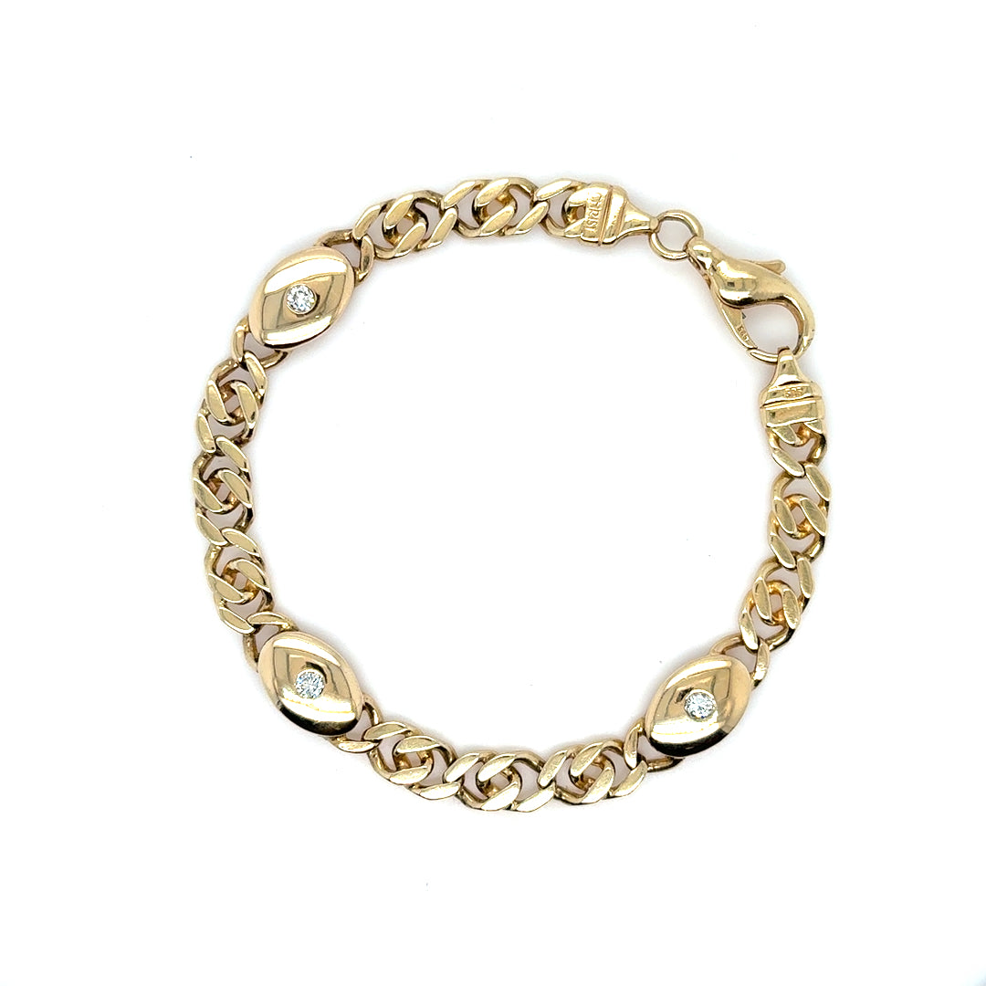 Armband Gelbgold "CHRIST" 585/14kt ca.19cm
