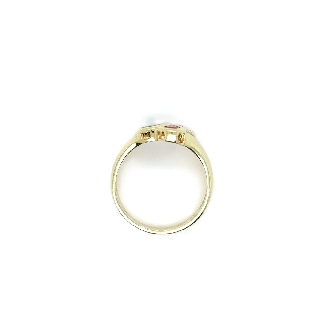 Ring Gelbgold Brillanten 585/14kt Gr.51