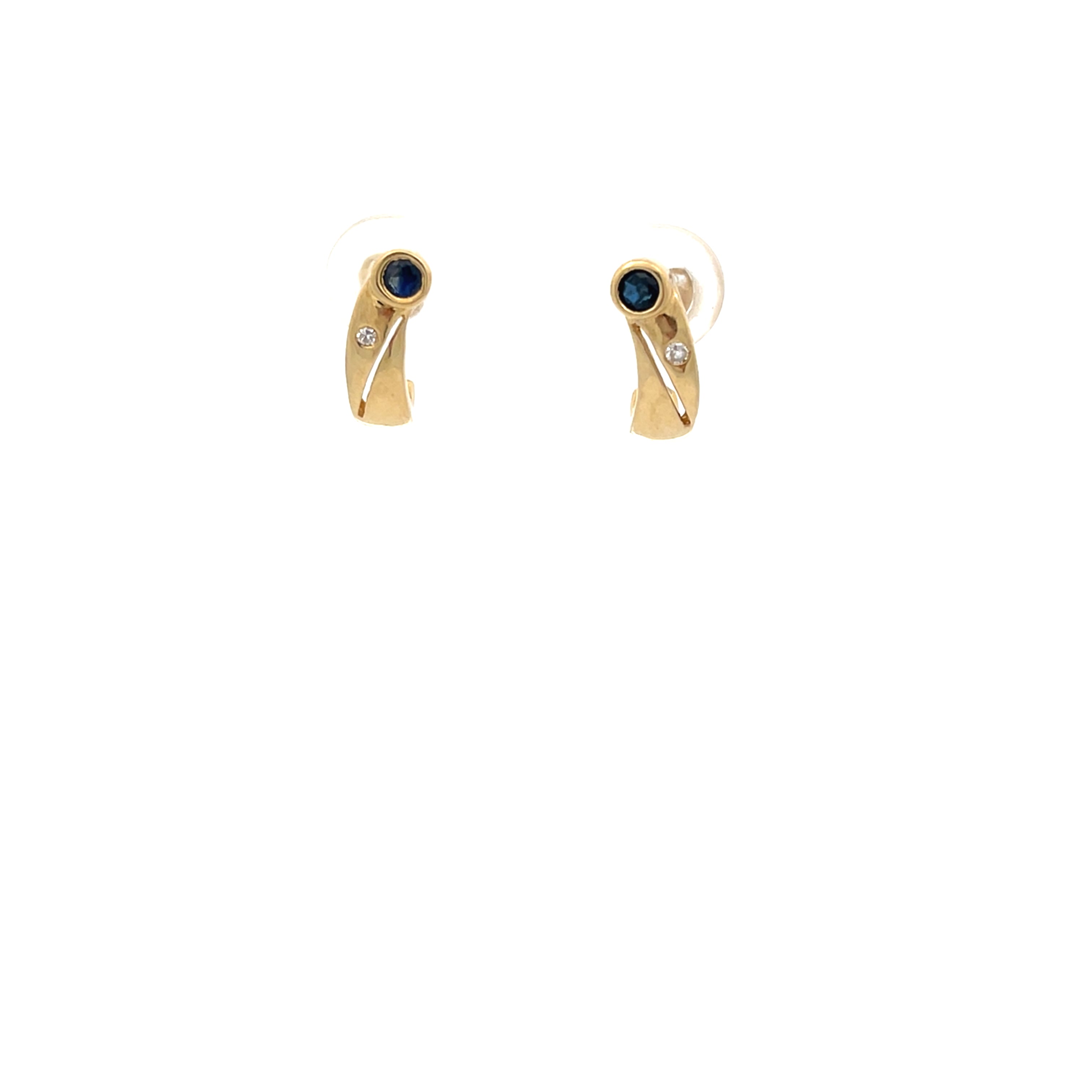 Ohrringe mit Diamanten und Farbsteinen