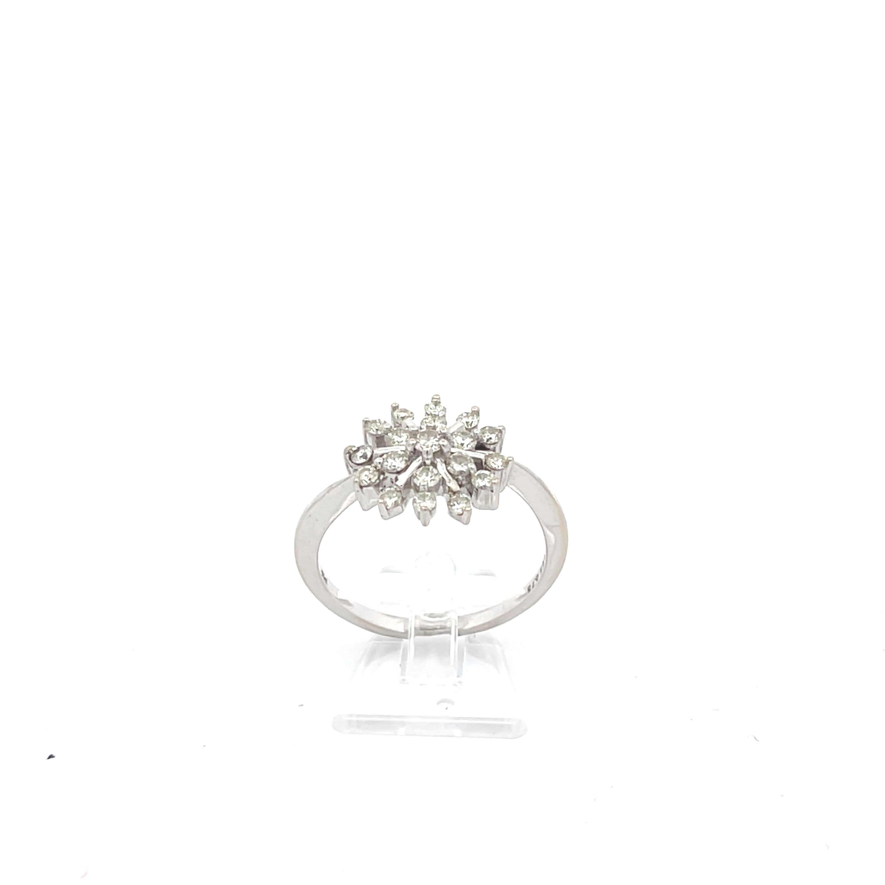 Brillant Damenring Weißgold 585/14kt