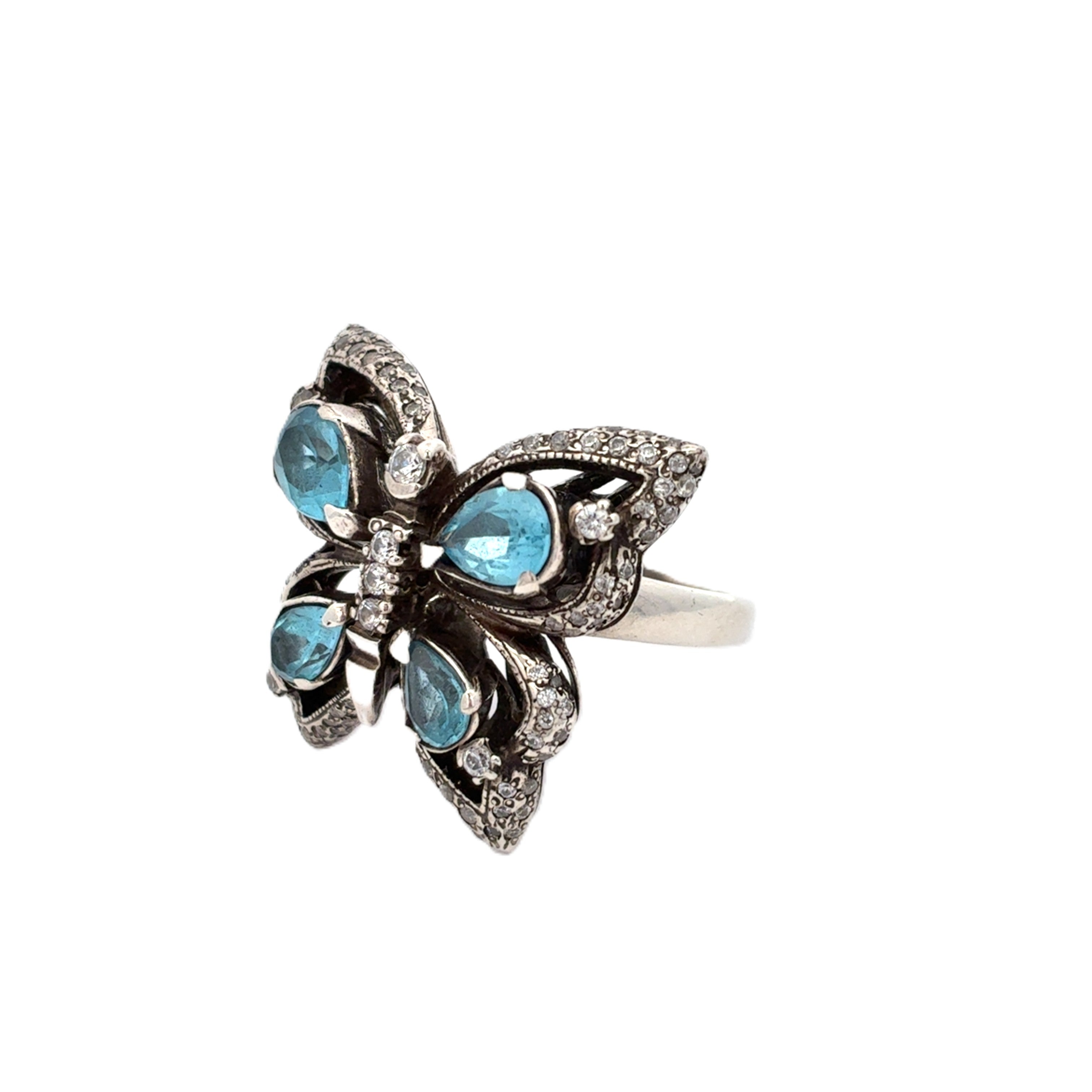 Schmetterling Sterling Silber 925 Zirkonia Geschenk *55* 232006