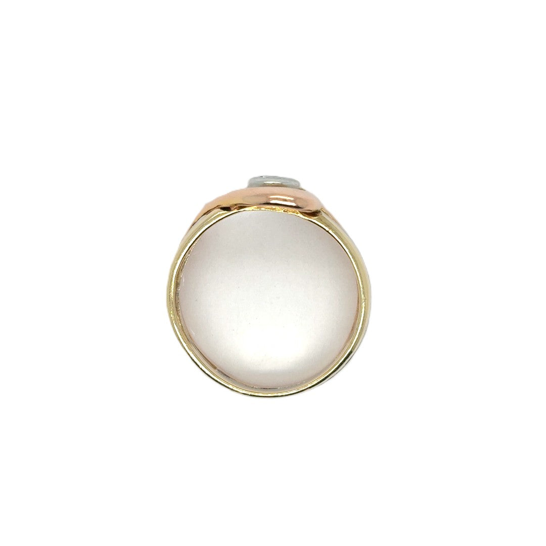 Brillantring Tricolor 585 Gr.56