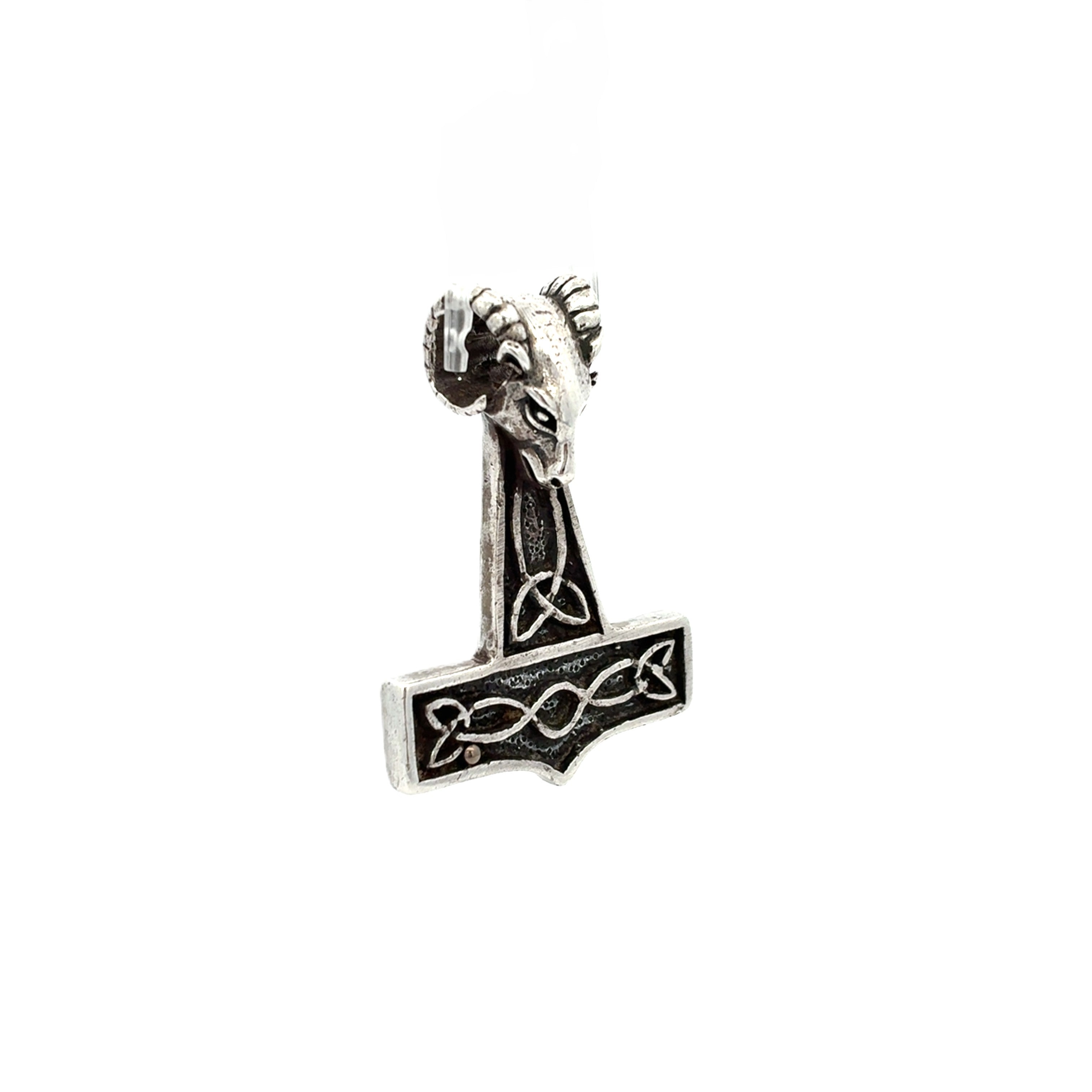 Anhänger Sterling Silber 925 Odin Widder Thors Hammer