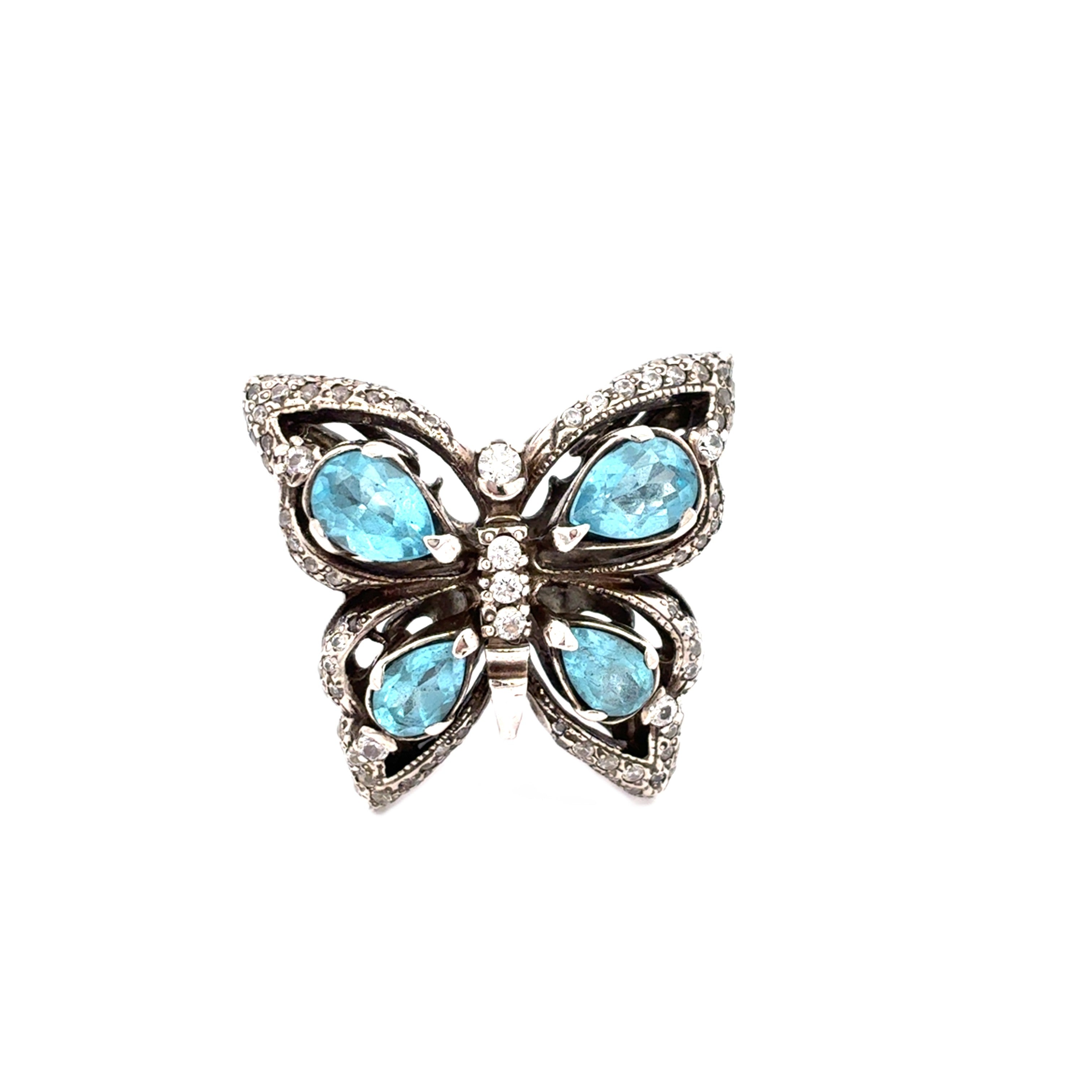 Schmetterling Sterling Silber 925 Zirkonia Geschenk *55* 232006