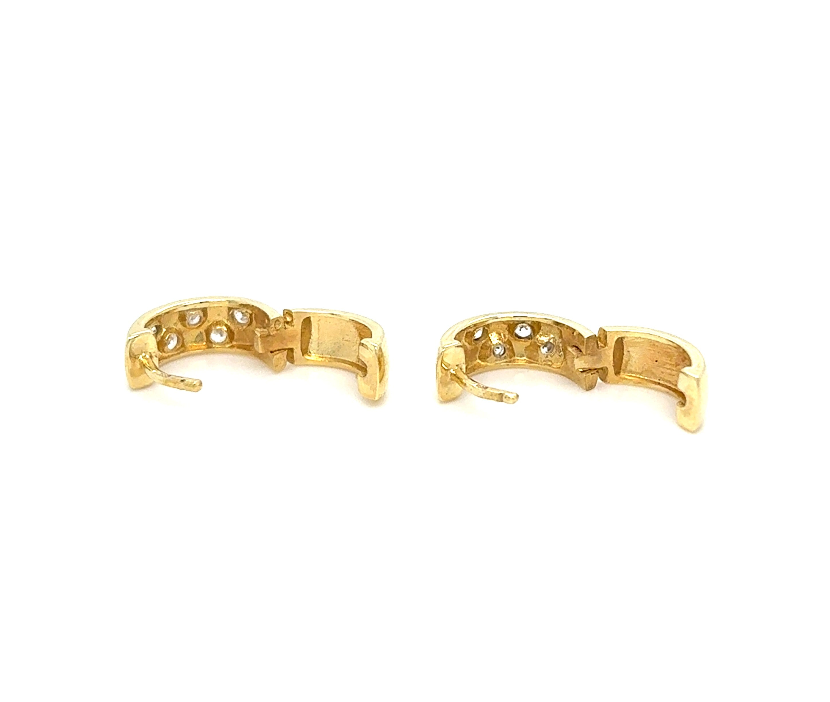 Ohrringe Gelb Gold 585 14 kt Zirkonia Damen