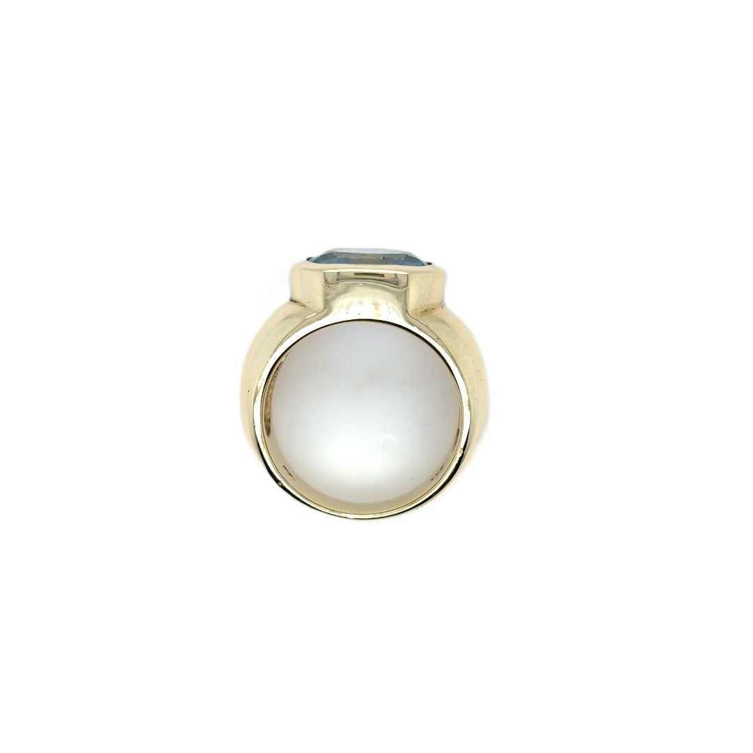 Ring Gelbgold Schmuckstein 333/8kt Gr.57