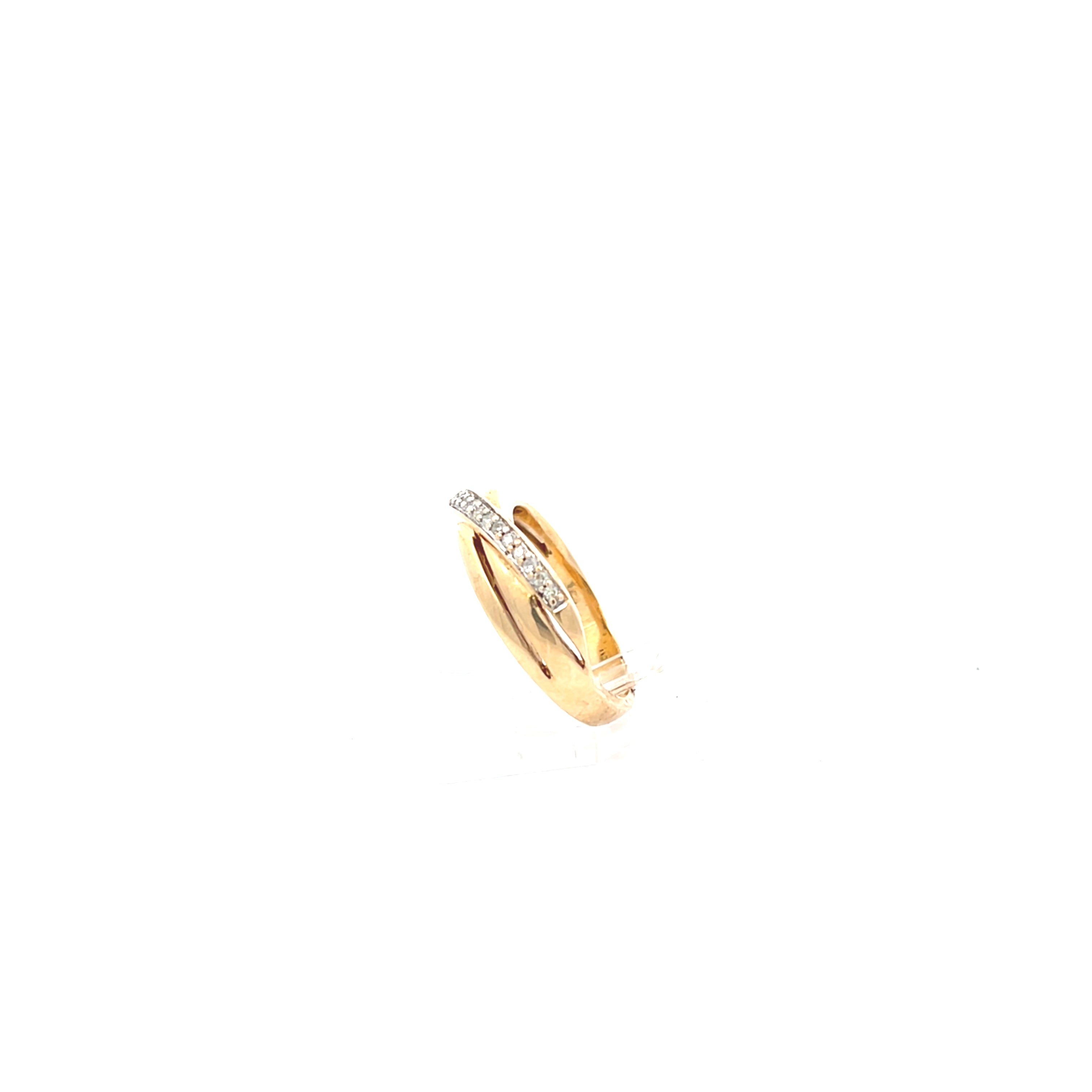 Brillanten Ring Damen Gelb Gold 585/14kt Gr.55