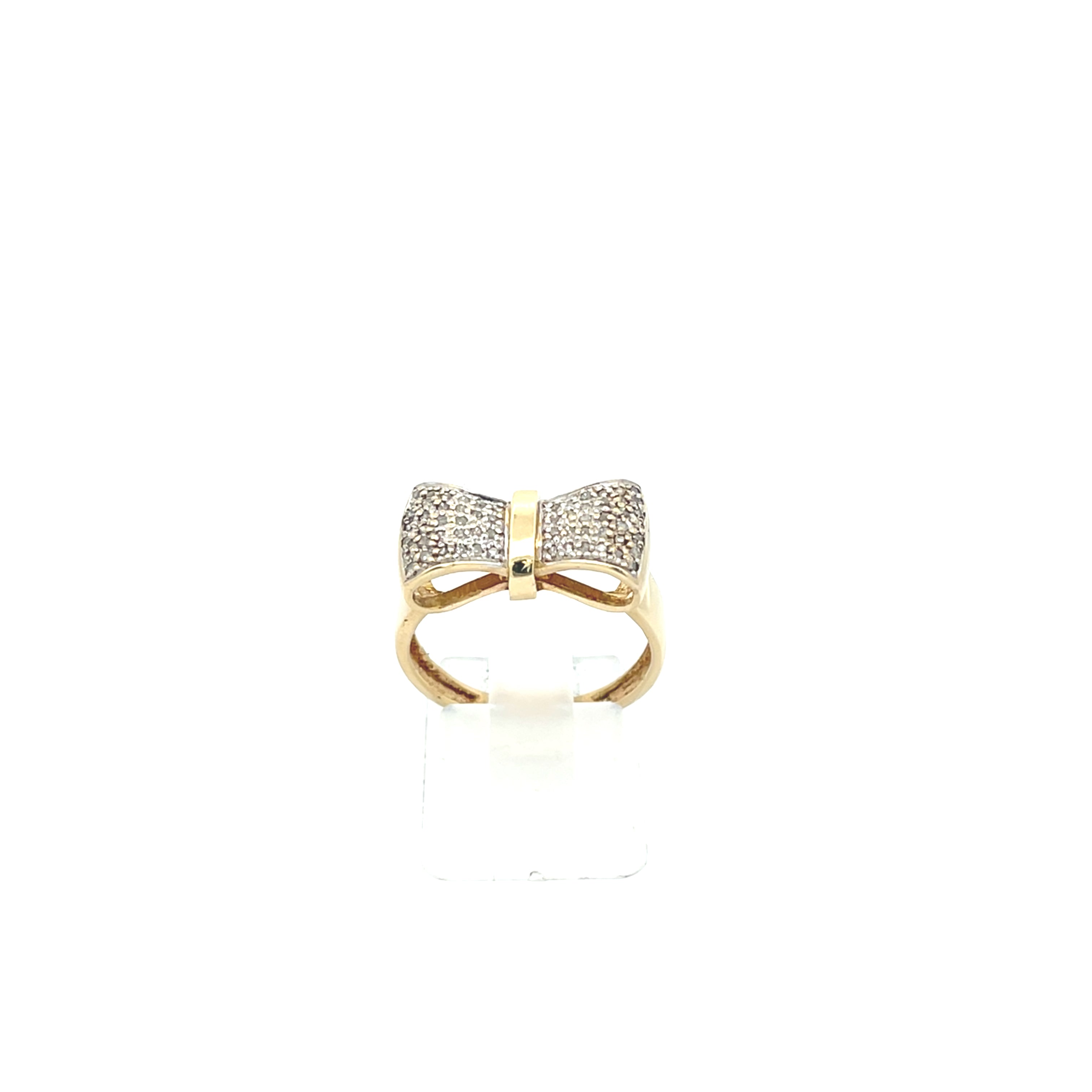 Ring Gelb Gold 585/14kt Gr.56 mit Schleife