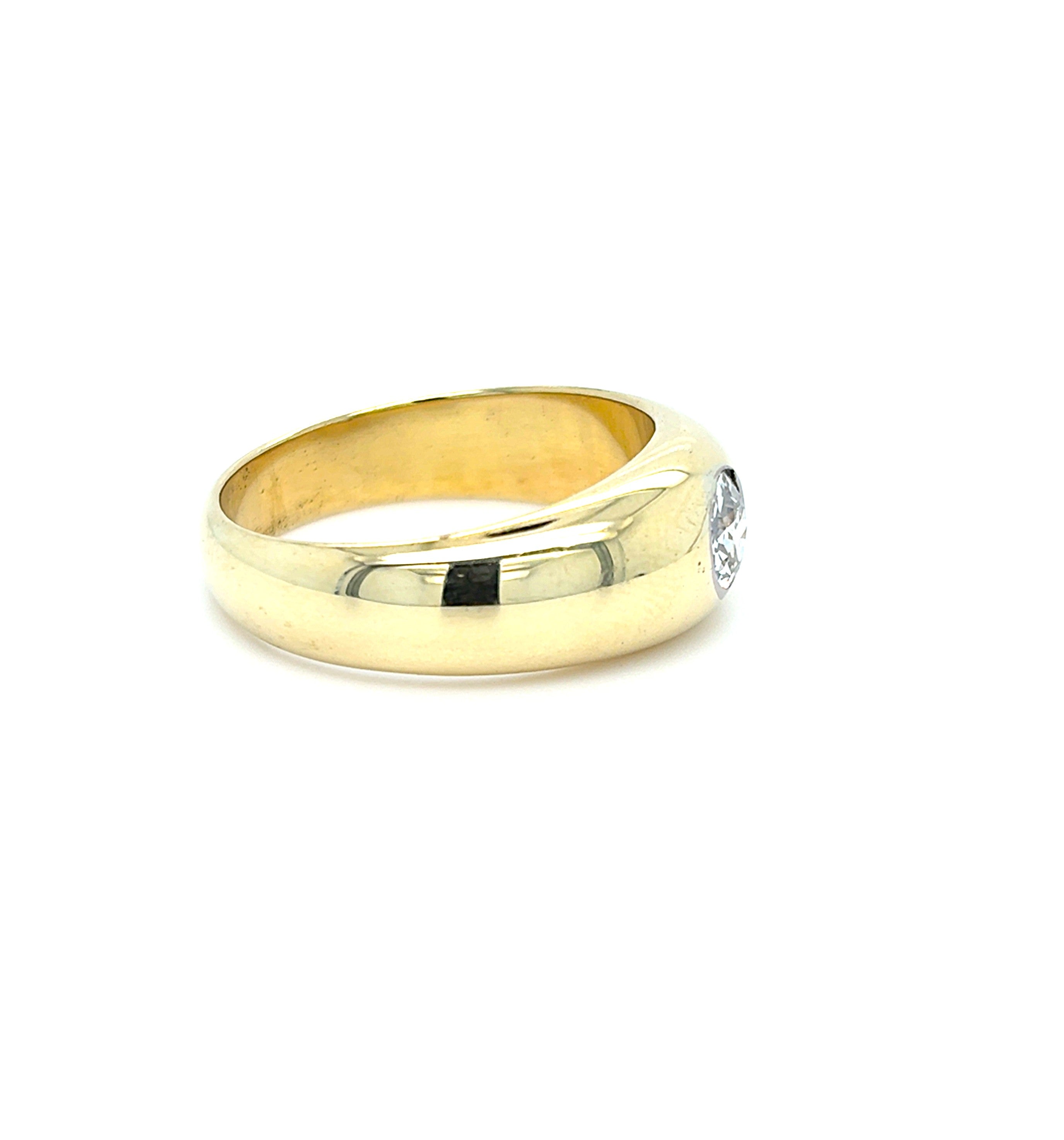 Ring Gold 585 14 kt Brillant 0,7ct Unisex