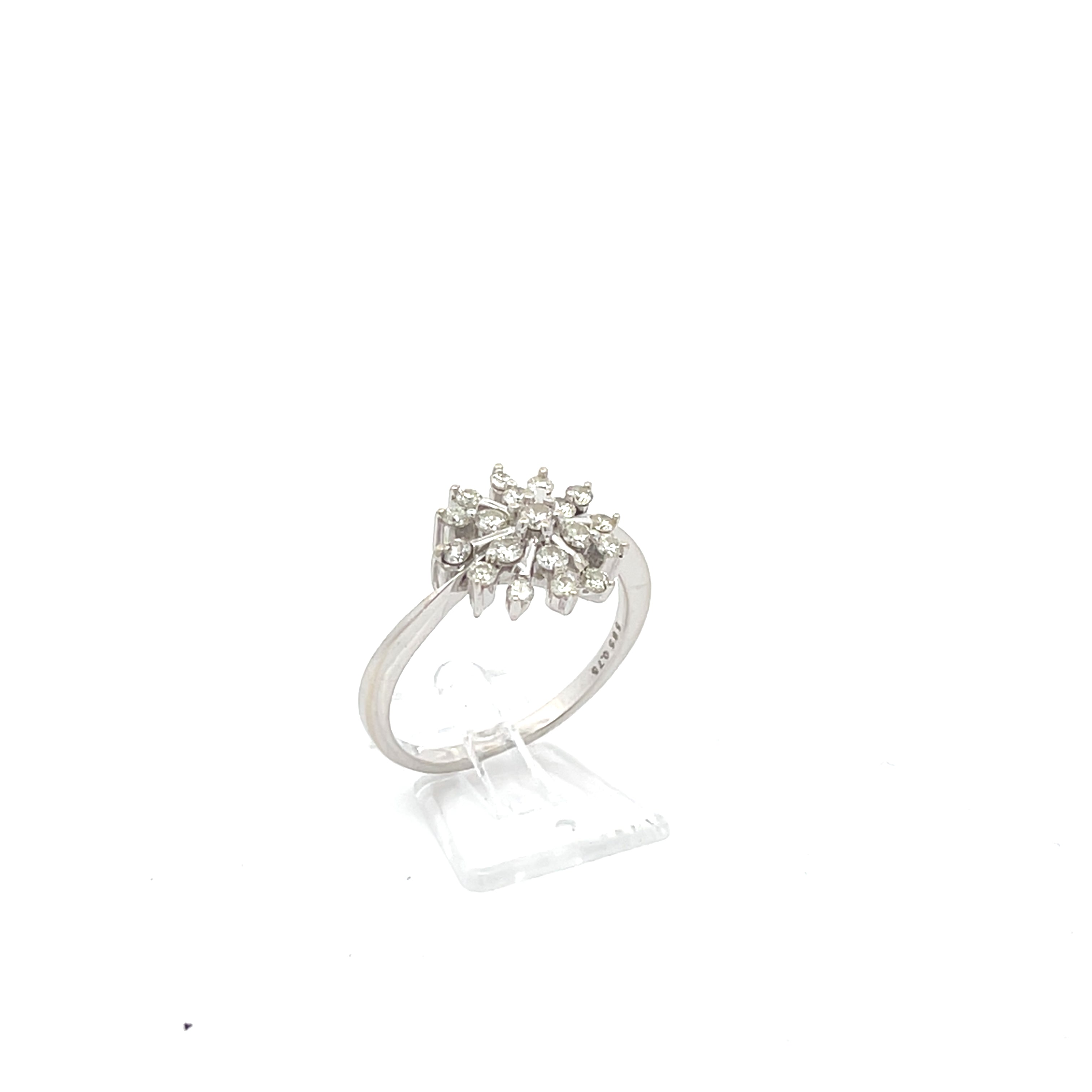 Brillant Damenring Weißgold 585/14kt