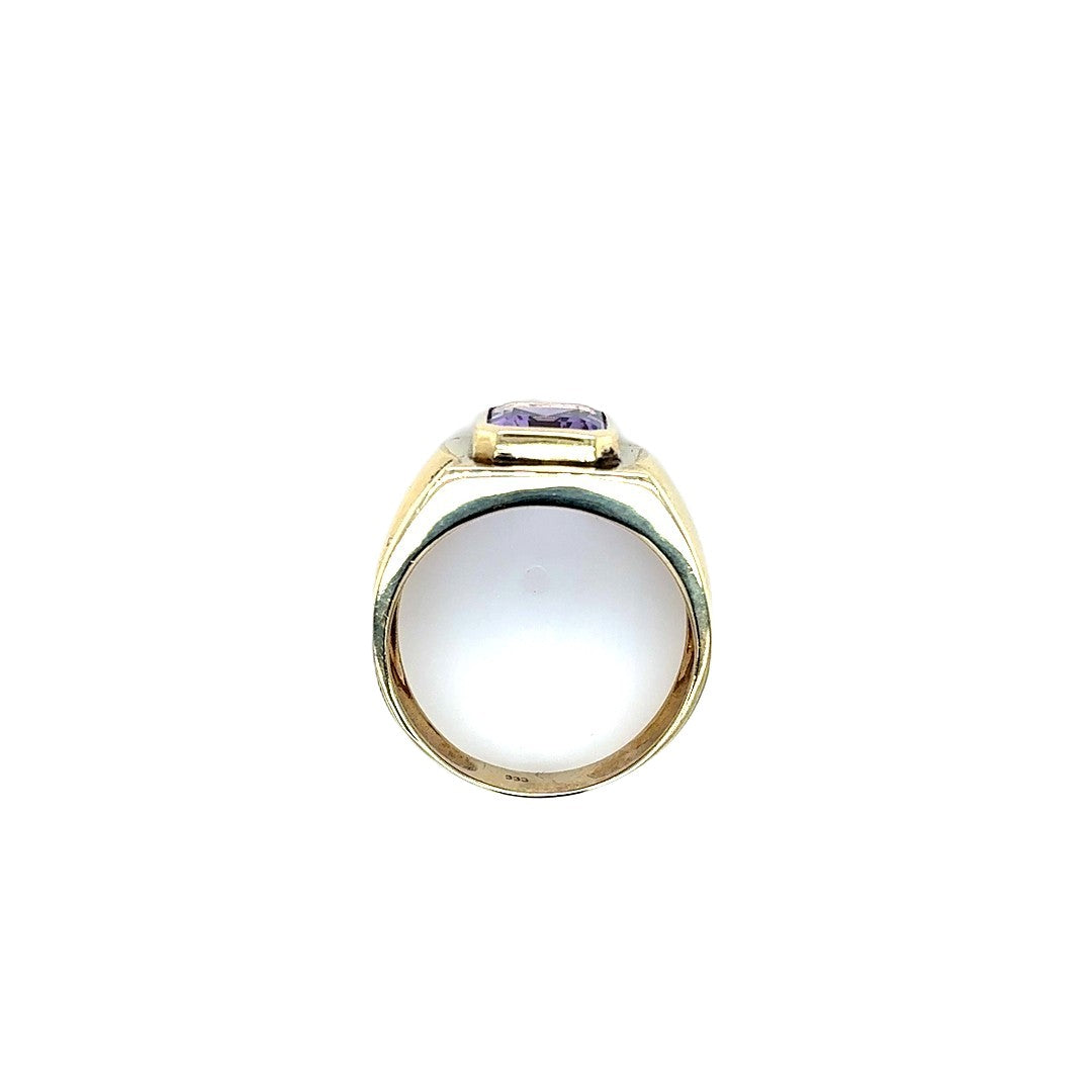 Ring Gelbgold 333/8kt Schmuckstein Gr.70