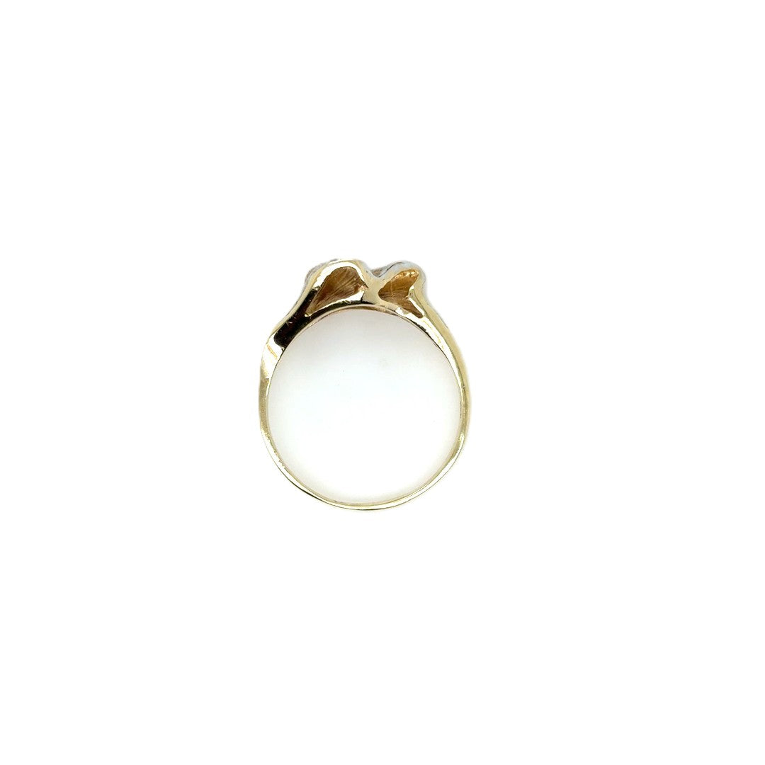 Ring Gelb Weißgold Diamant 333/8kt