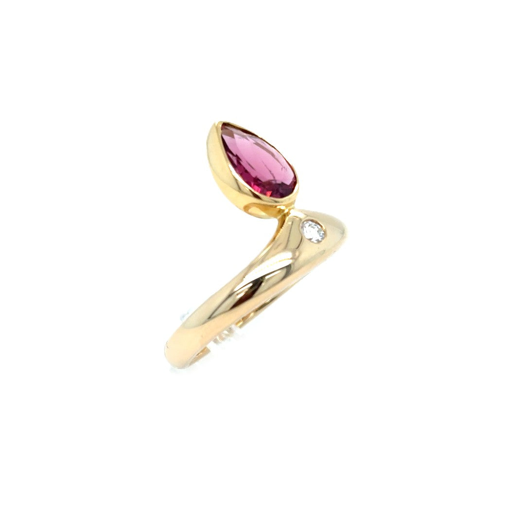 Ring Gelbgold Brillant 585/14kt Gr.56