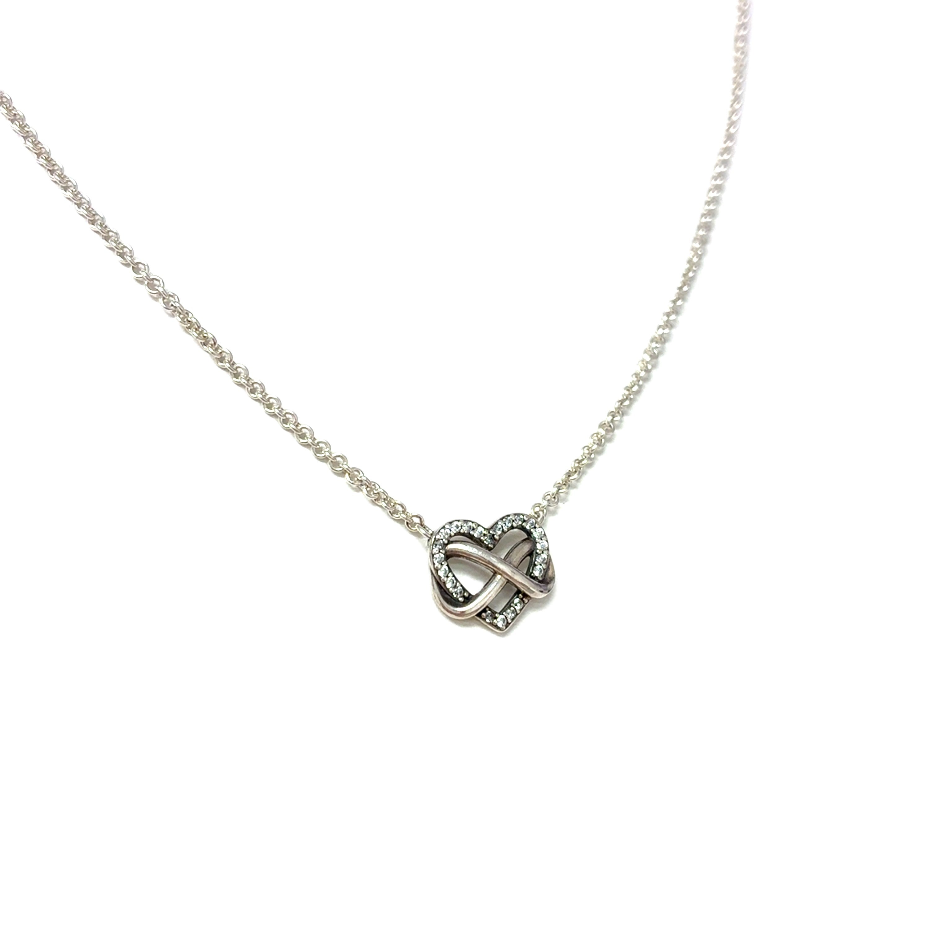 Pandora Damen Kette Herz Silber 925 Geschenk Schmuck