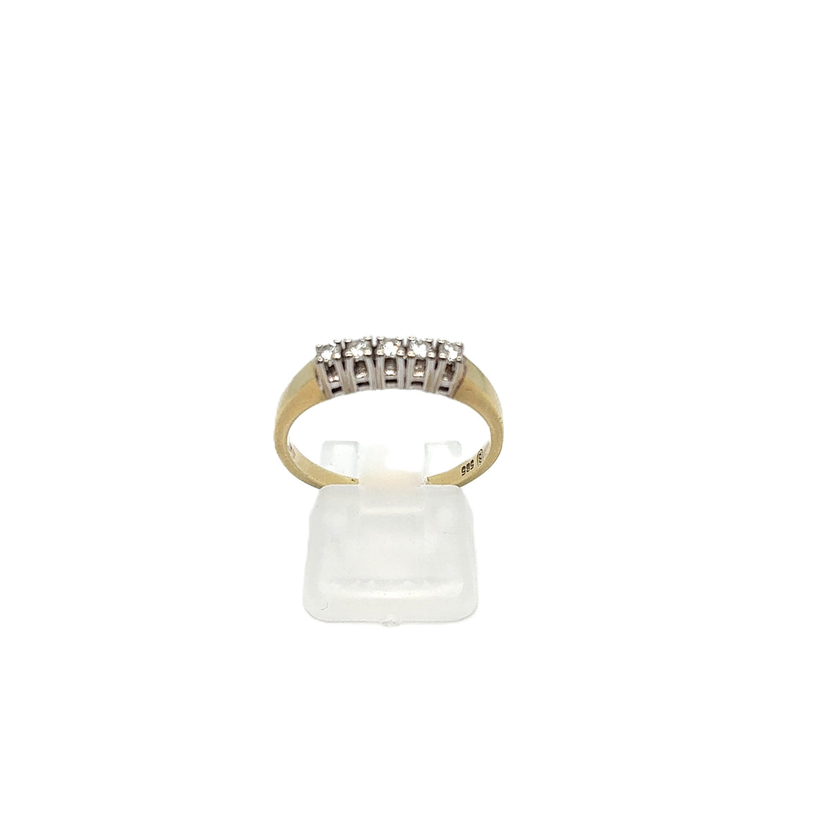 Ring Gelb Weiß Gold 585 Brillanten Damen Schmuck Geschenk