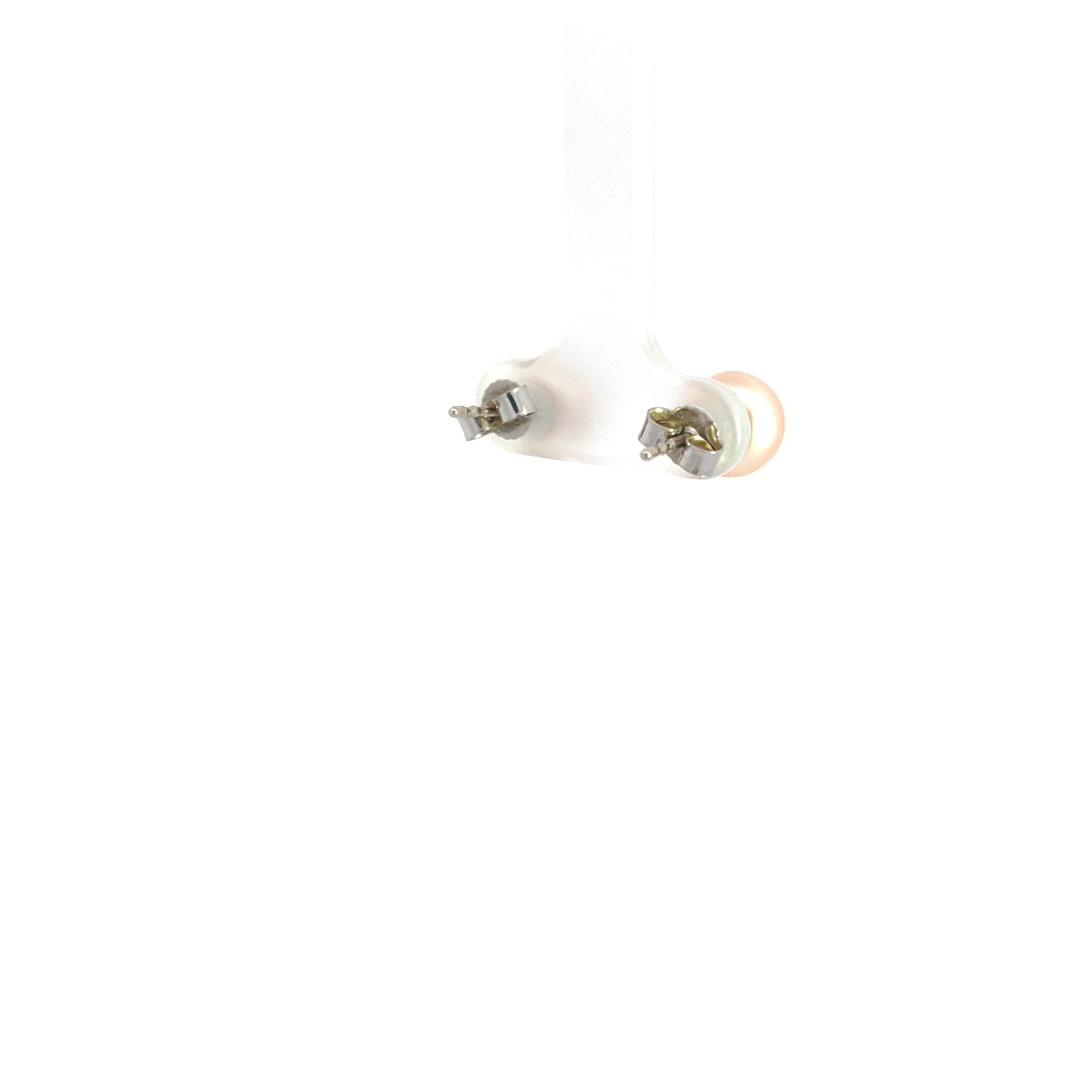 Perlenohrstecker Weißgold 585 14kt