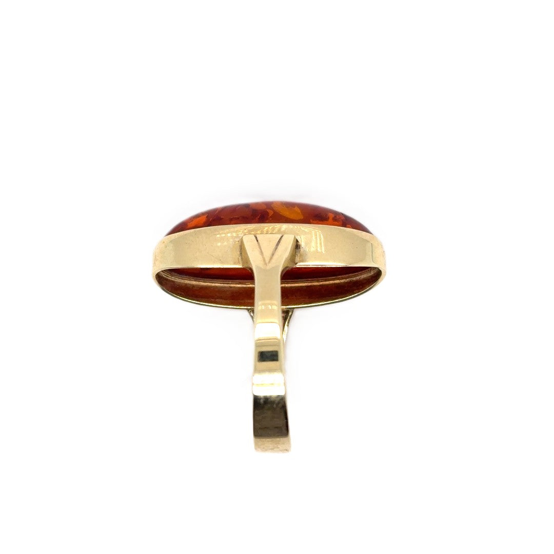 Ring Gelbgold 333 Gr.57 Bernstein