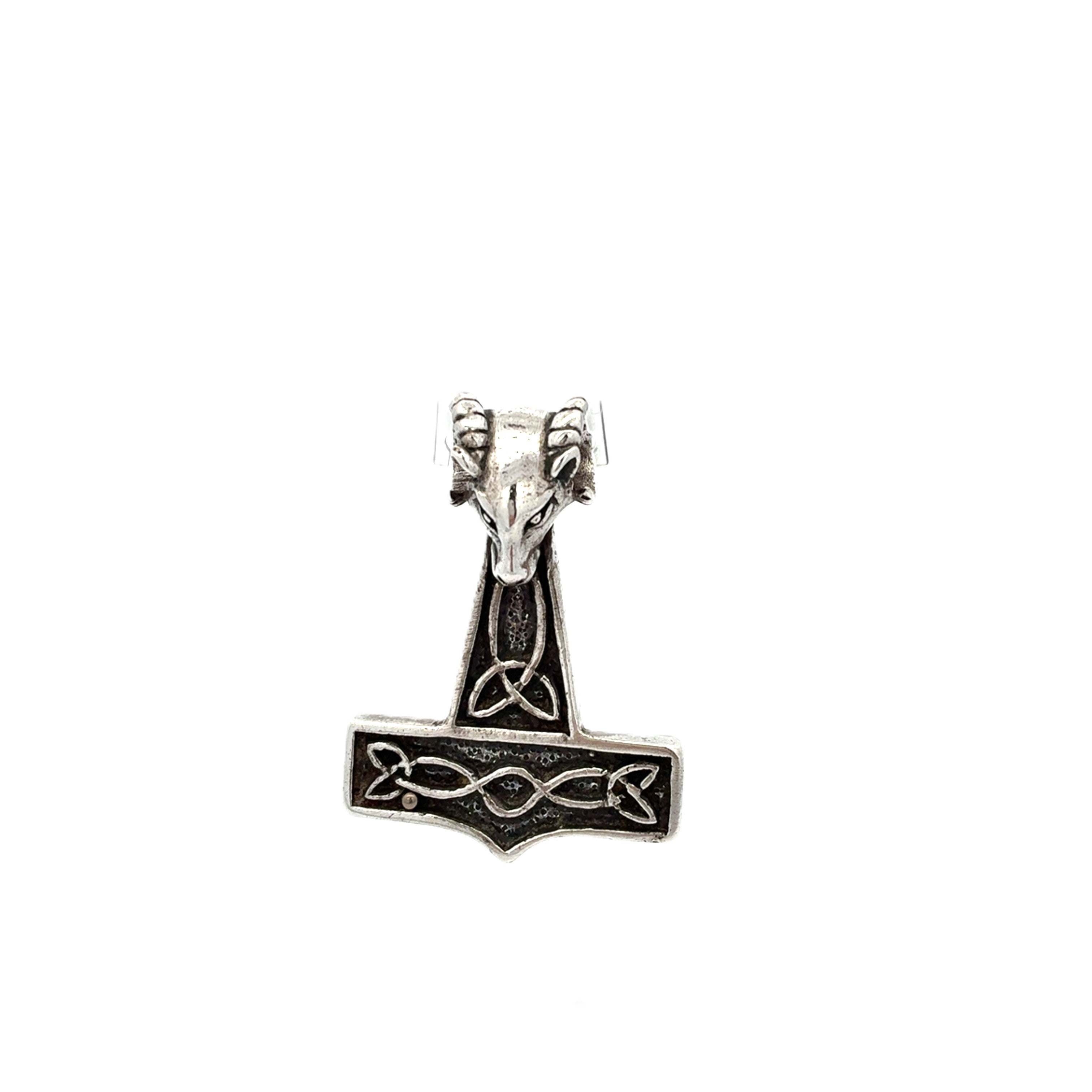Anhänger Sterling Silber 925 Odin Widder Thors Hammer