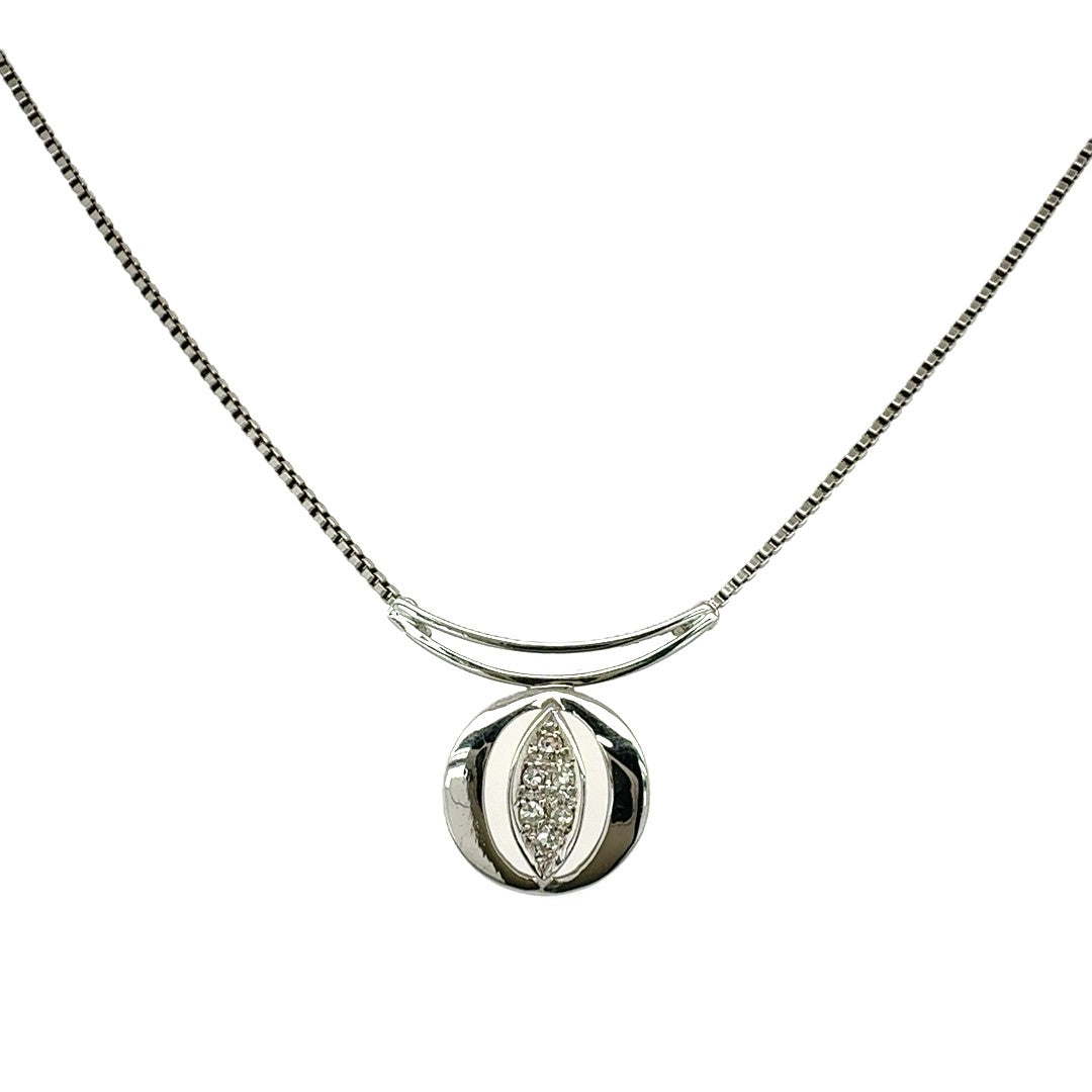 Damen Kette Collier Weißgold 585/14kt ca.43cm