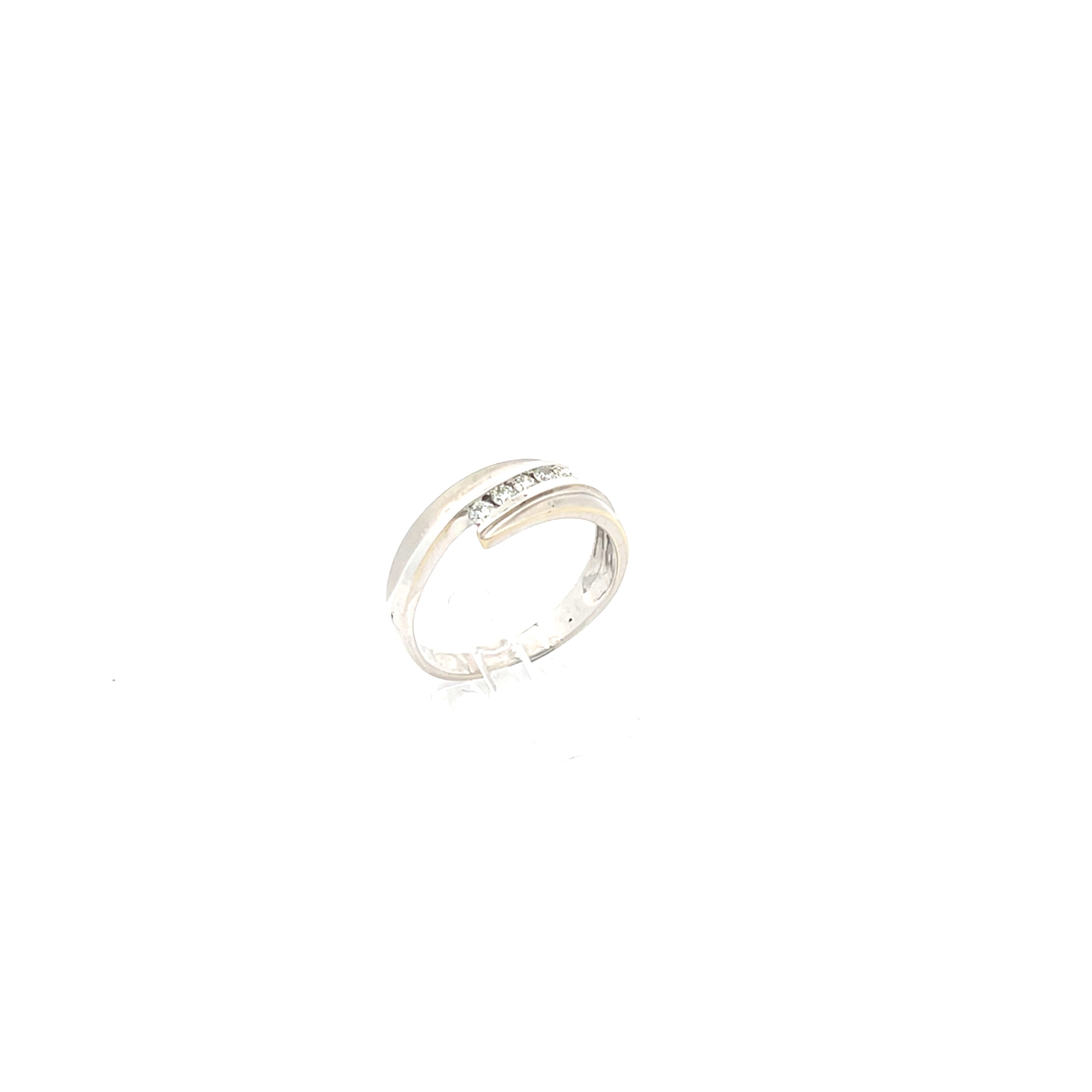 Brillanten Damenring Weißgold 585/14 Kt Gr.56