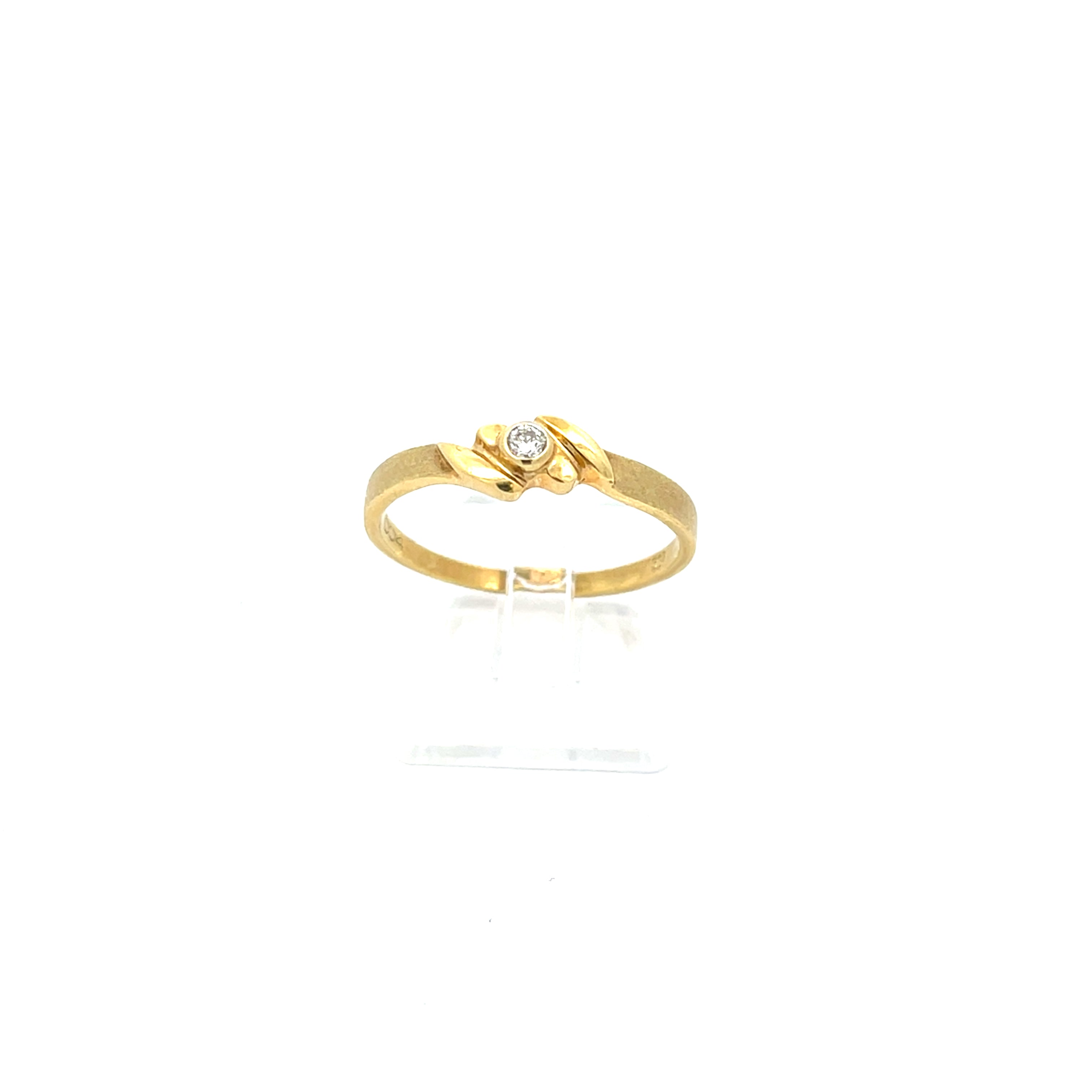 Brillanten Ring Gelb Gold 585 14 Karat