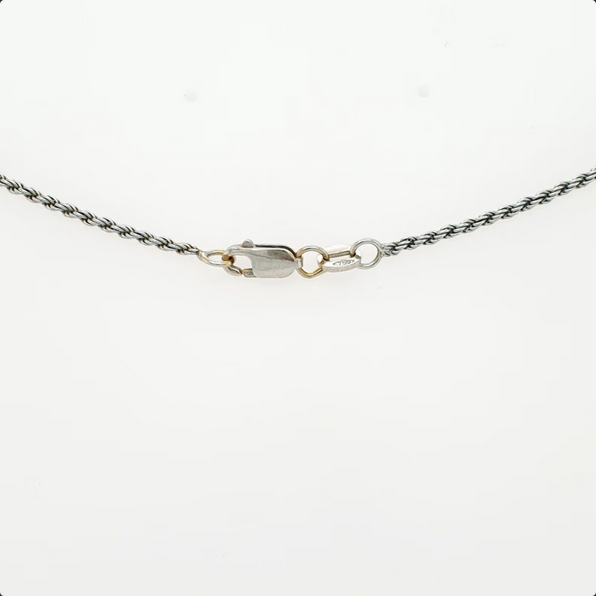Collierkette Weißgold 750/18kt Kordelmuster L 45 cm