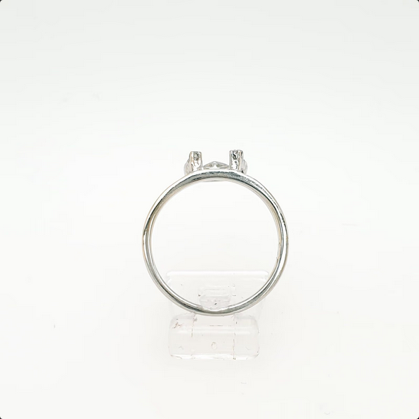 Hufeisen Ring Weißgold 585/14kt Diamanten Gr. 57