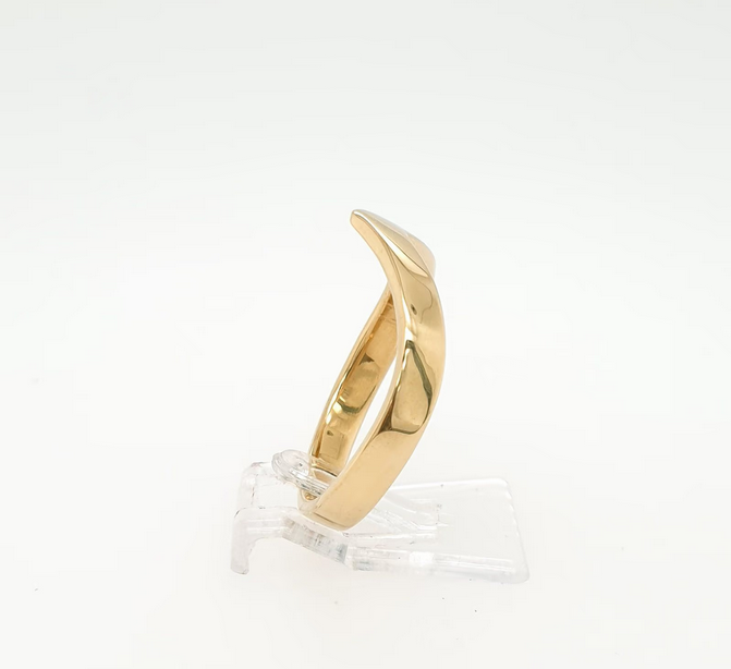 Ring V Design Gelbgold 750/18kt Gr. 62