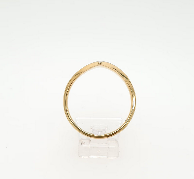 Ring V Design Gelbgold 750/18kt Gr. 62
