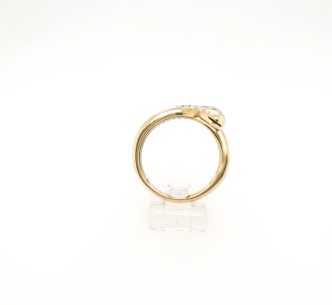 Schlangenring mit Saphir & Diamant 585 14 Karat Gr. 54
