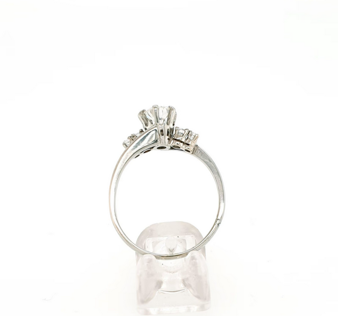 Brillantring Weißgold 585/14kt Brill zus. ca. 0,70 ct./vsi Gr.56