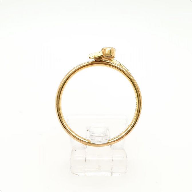 Damenring Brillant 750/18kt Gelbgold Gr. 54