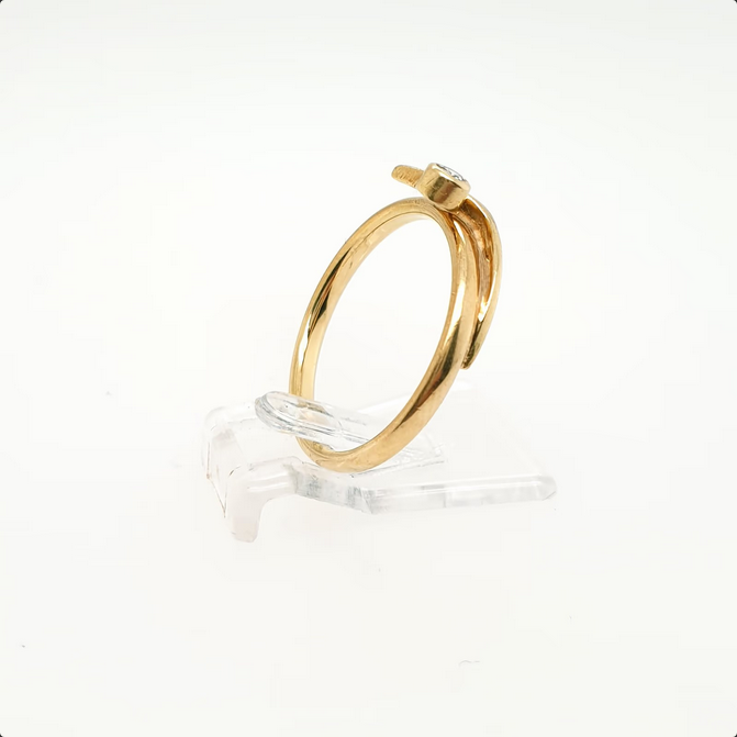 Damenring Brillant 750/18kt Gelbgold Gr. 54