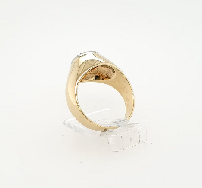 Brillant 1,0ct Solitär Ring 585 Gelbgold 14 kt Gr.53/13 Bandring