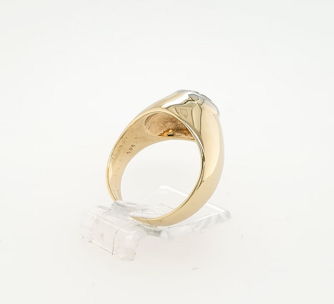 Brillant 1,0ct Solitär Ring 585 Gelbgold 14 kt Gr.53/13 Bandring