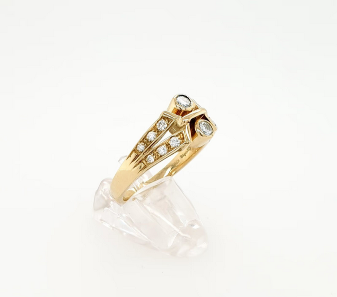 Ring Gelbgold 585/14kt Brillanten ca. 0,5 ct./si Gr. 56