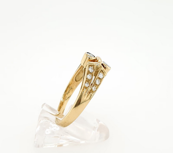 Ring Gelbgold 585/14kt Brillanten ca. 0,5 ct./si Gr. 56