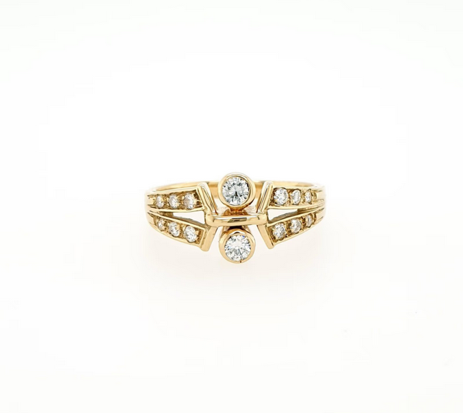 Ring Gelbgold 585/14kt Brillanten ca. 0,5 ct./si Gr. 56