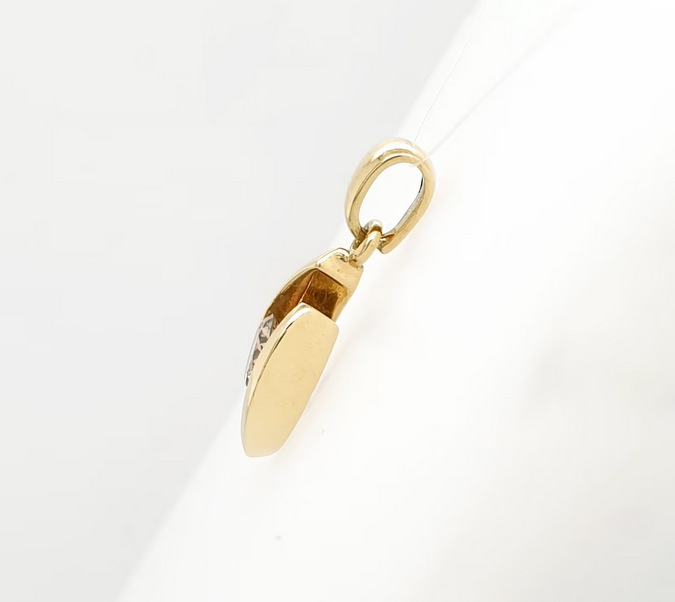 Brillant Anhänger 585 Gelbgold 14k Kettenanhänger
