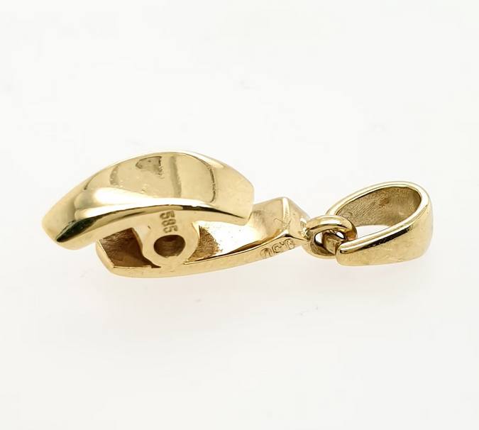 Brillant Anhänger 585 Gelbgold 14k Kettenanhänger
