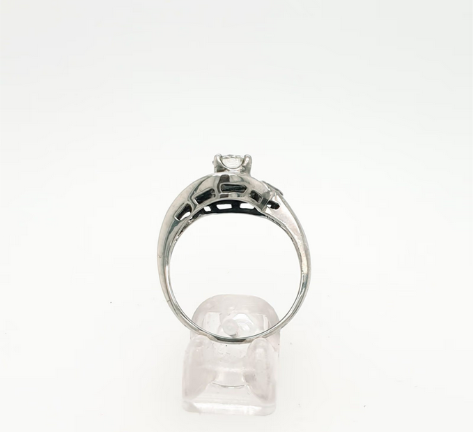 Weißgold Ring 585/14kt 1 Brillant ca. 0,50ct./si Diamanten